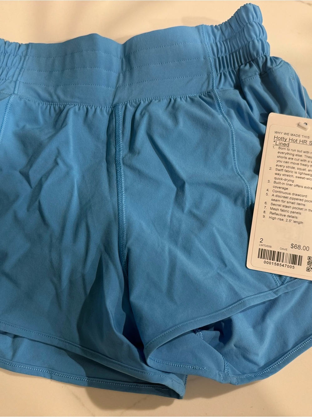 lululemon athletica Turquoise Blue Women’s Athletic Shorts *new with tags*